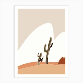 Windy Desert Art Print