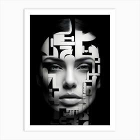 Abstract Portrait Of A Woman 18 Art Print