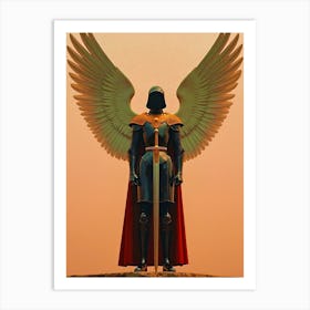 Archangel Gabriel, Surrealist 1 Art Print