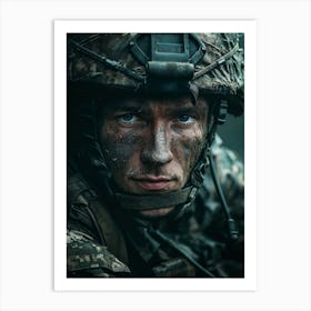 Soldier In Uniform Art Print