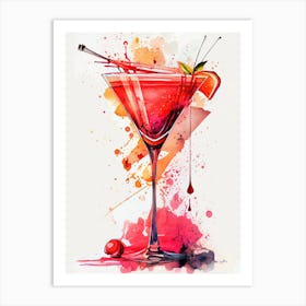 Martini Painting drinks Art Print