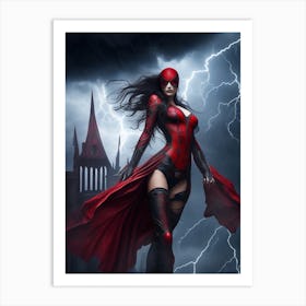 Red Cloak Art Print