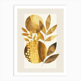 Golden Leaves 37 Art Print