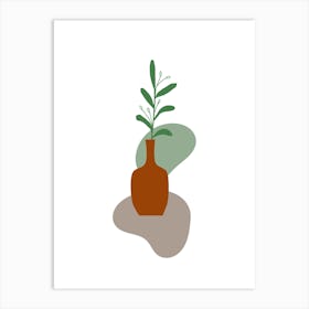 Plant In A Vase Art Print