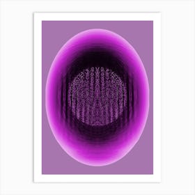 Dark Cosmic Egg Lilac 2 Art Print