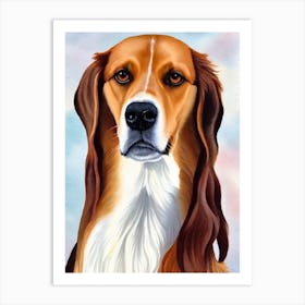 Saluki 2 Watercolour Dog Art Print