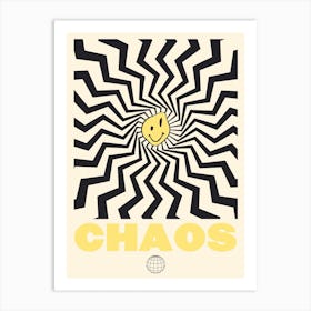 Chaos Yellow Art Print