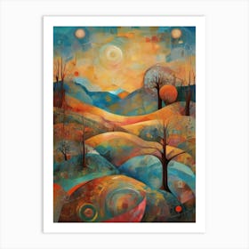 Landscape With Trees 7 Art Print