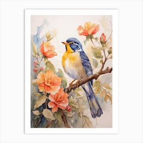 Bird On A Branch Art Print