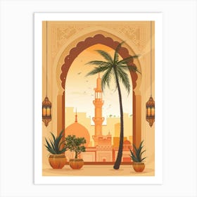 Islamic Background 1 Art Print