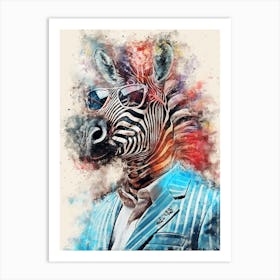 Zebra Art Print