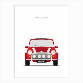 Classic Mini Cooper Art Print