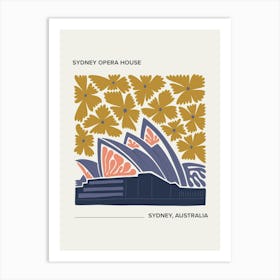 Sydney Opera   Sydney, Australia 2, Warm Colours Illustration Travel Poster 2 Art Print