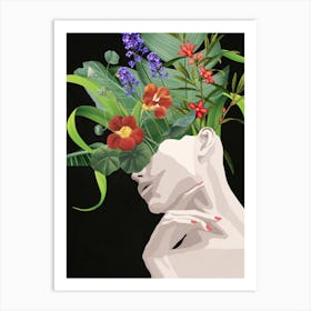 Elegant Flower Garden 1 Art Print