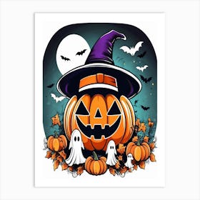 Halloween Pumpkin 3 Art Print