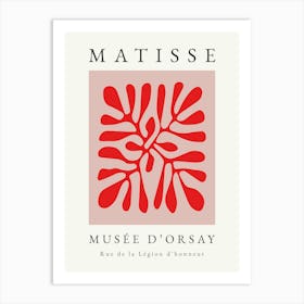 Matisse Print in Red 1 Art Print