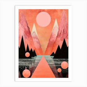 Cosmic Imagery Geometric Abstract 15 Art Print