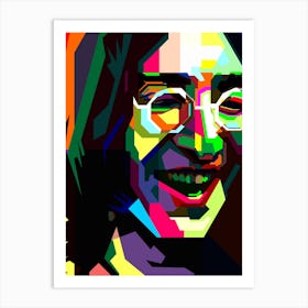 John Lennon The Beatles Pop Art WPAP Art Print