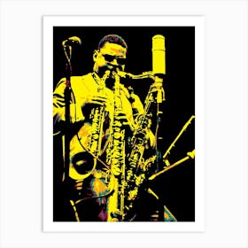 Rahsaan Roland Kirk Jazz Musician Art Print