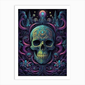 Skull Of The Night Art Print