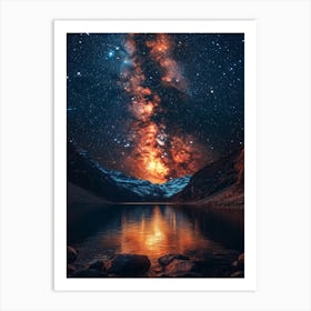 Milky Over Lake 7 Art Print