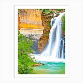 Calf Creek Falls, United States Majestic, Beautiful & Classic (2) Art Print