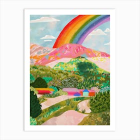 Rainbow Over Green Alaska Art Print