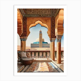 Morocco Vintage Art Print