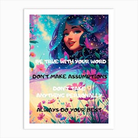 Be True With Your Word 1 Art Print