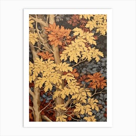 Boxelde 4 Vintage Autumn Tree Print  Art Print