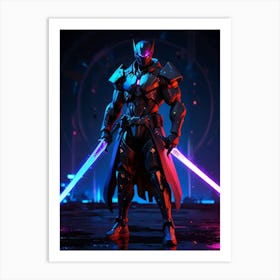 Overwatch Warrior Art Print