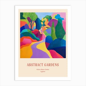 Colourful Gardens Hidcote Manor Garden United Kingdom 2 Red Poster Art Print