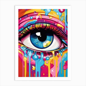 Colorful Eye Art Print