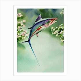 Marlin Storybook Watercolour Art Print
