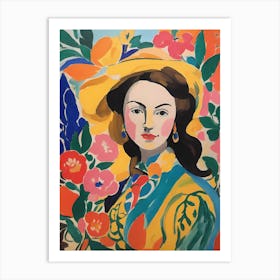 Lady In A Hat Art Print