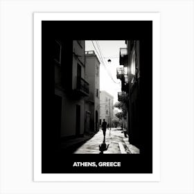 Poster Of Athens, Greece, Mediterranean Black And White Photography Analogue 3 Art Print