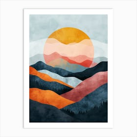 A Beautiful Illustration of Boho style 5 Art Print