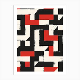 Abstract Geometric Pattern 1 Art Print