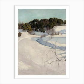 Winter Landscape, Myllykylä (1896), Pekka Halonen Art Print