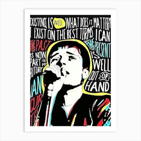 Ian Curtis Joy Division Art Print