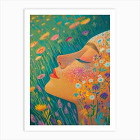 Dreaming In The Meadow Art Print