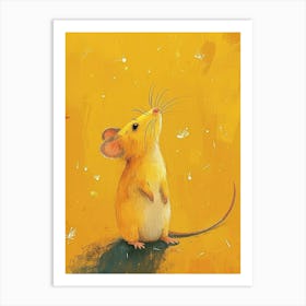 Yellow Rat 1 Art Print