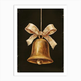 Bell With Bow Art Print