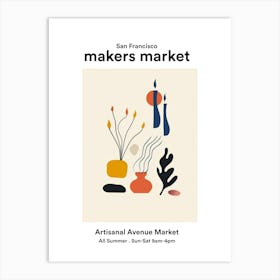 San Francisco Artisanal Avenue Market 4 Art Print