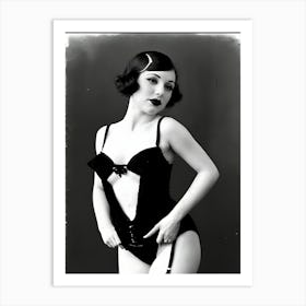 1920's Burlesque Dancer ~Reimagined 66 Art Print