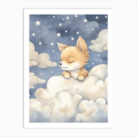 Sleeping Baby Wolf 4 Art Print