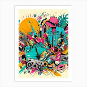 Hip Hop Art Art Print