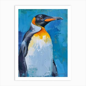 King Penguin Kangaroo Island Penneshaw Colour Block Painting 1 Art Print