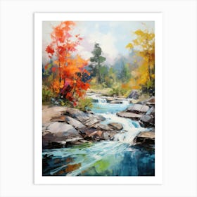 Autumn Creek 1 Art Print