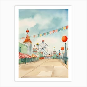 Amusement Park Art Print